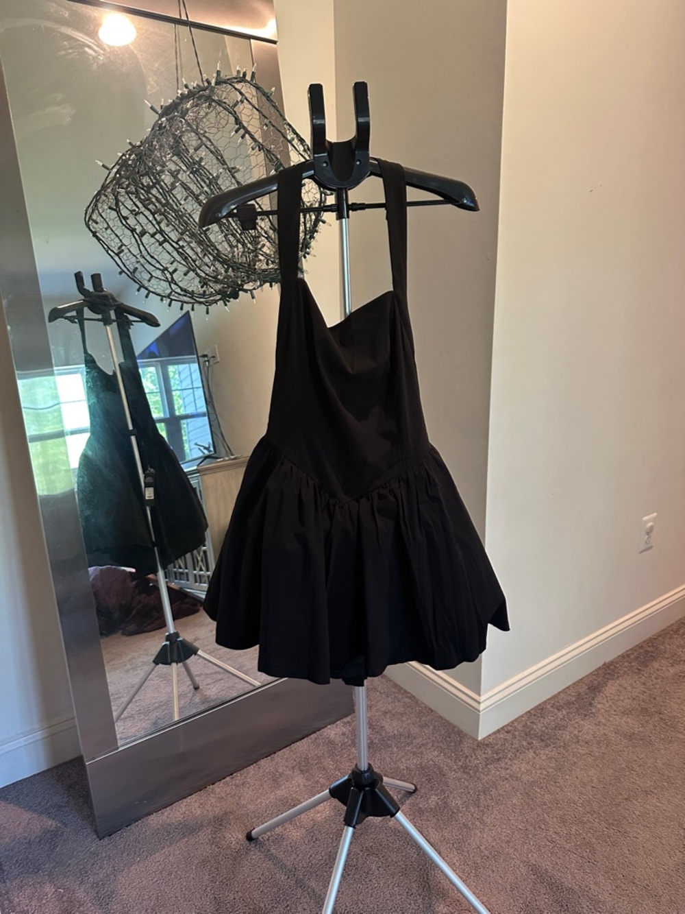 Fashion Nova Black Backless Mini Dress